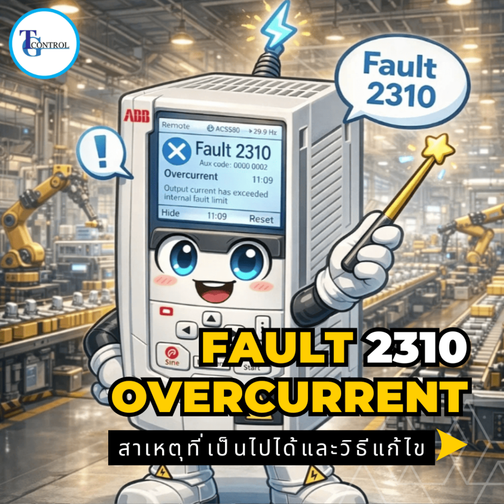 Fault 2310 Overcurrent สาเหตุที่เป็นไปได้และวิธีการแก้ไข