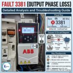 Fault 3381 (Output phase loss)