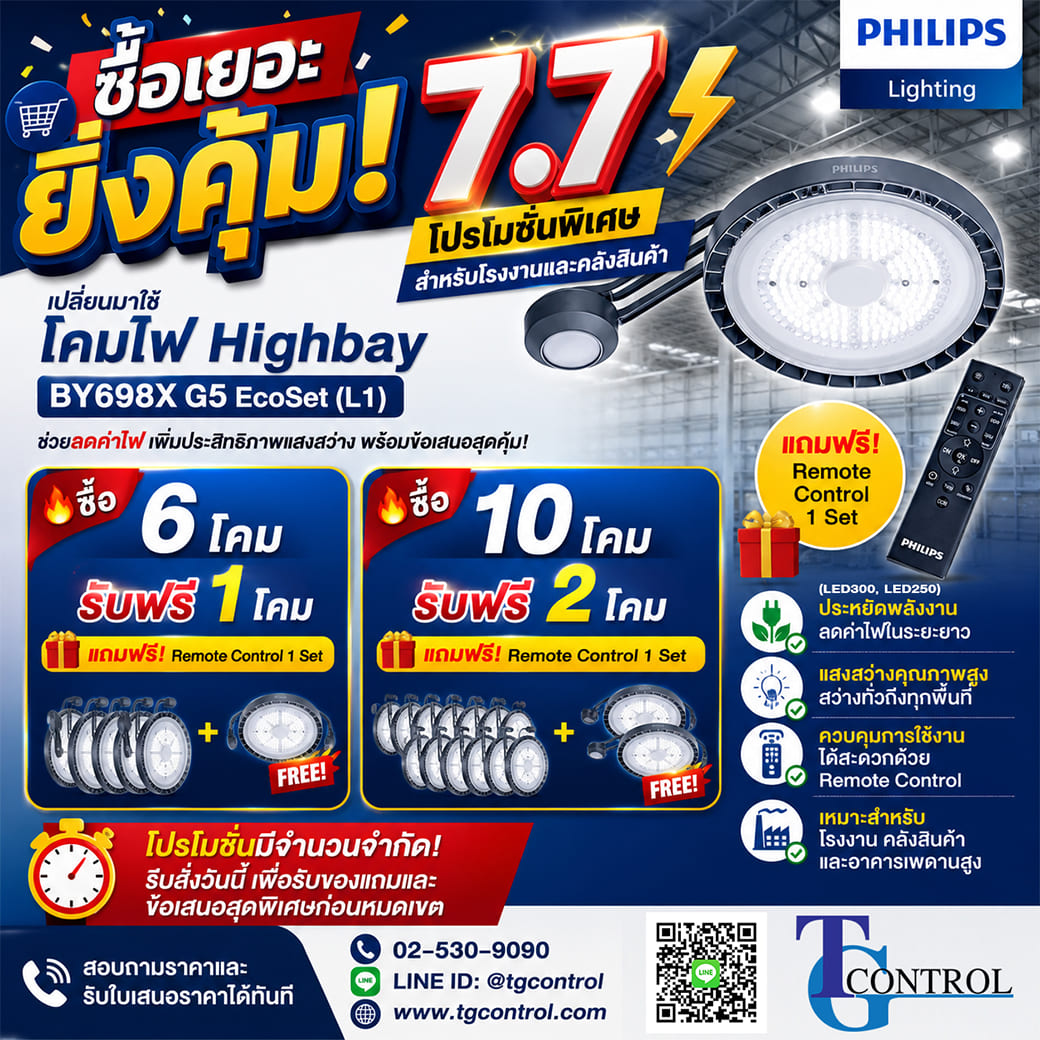 โคมไฟ Highbay BY698X G5 EcoSet (L1)